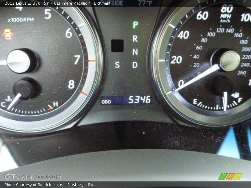Satin Cashmere Metallic / Parchment 2012 Lexus ES 350