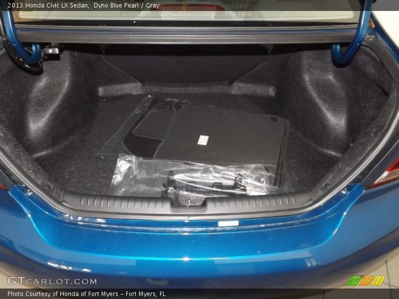 Dyno Blue Pearl / Gray 2013 Honda Civic LX Sedan