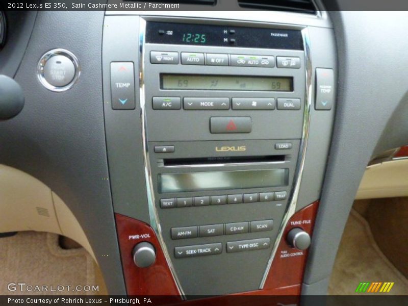 Satin Cashmere Metallic / Parchment 2012 Lexus ES 350