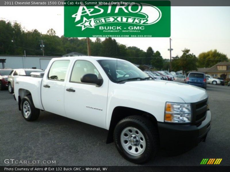 Summit White / Dark Titanium 2011 Chevrolet Silverado 1500 Crew Cab 4x4