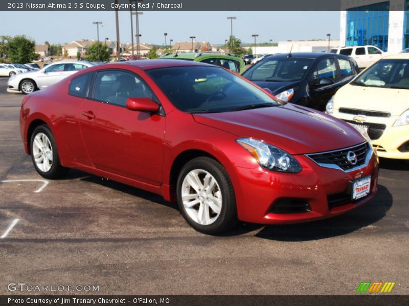 Cayenne Red / Charcoal 2013 Nissan Altima 2.5 S Coupe