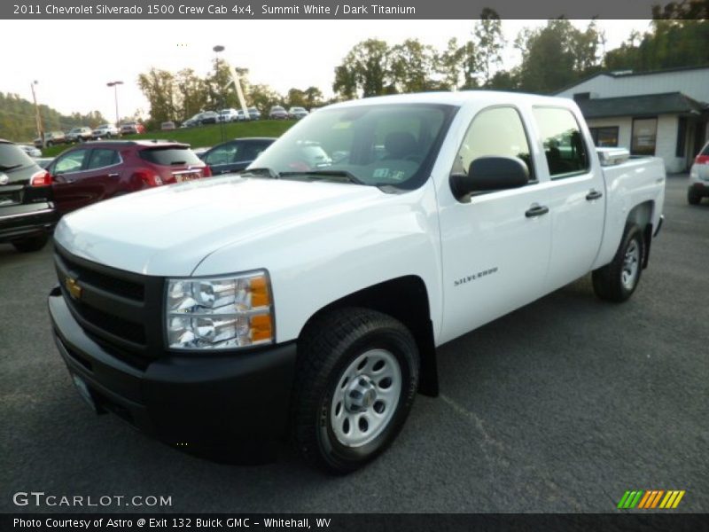 Summit White / Dark Titanium 2011 Chevrolet Silverado 1500 Crew Cab 4x4