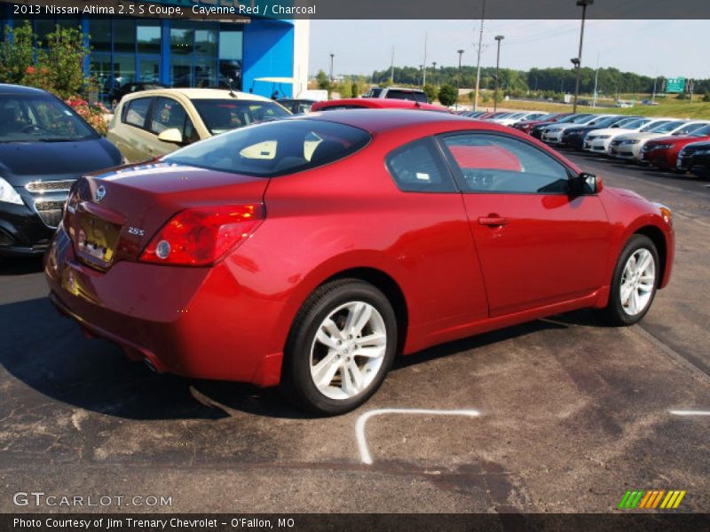 Cayenne Red / Charcoal 2013 Nissan Altima 2.5 S Coupe