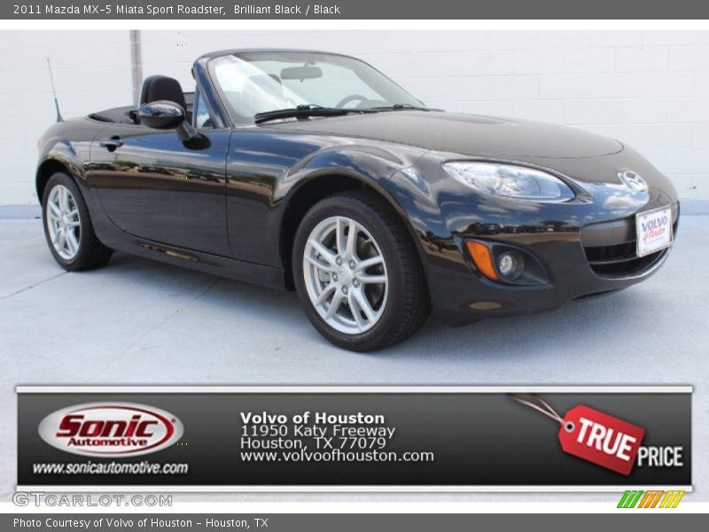 Brilliant Black / Black 2011 Mazda MX-5 Miata Sport Roadster