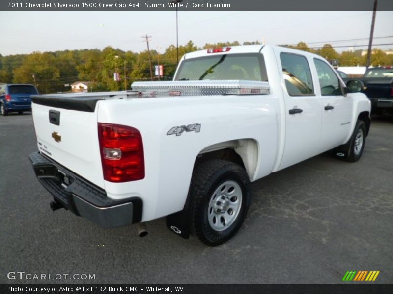 Summit White / Dark Titanium 2011 Chevrolet Silverado 1500 Crew Cab 4x4