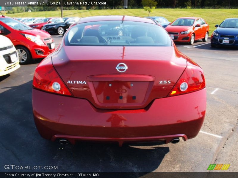 Cayenne Red / Charcoal 2013 Nissan Altima 2.5 S Coupe