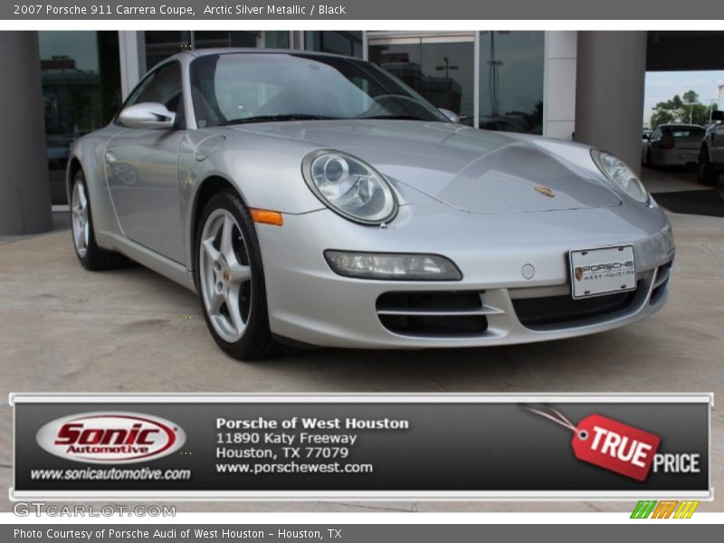 Arctic Silver Metallic / Black 2007 Porsche 911 Carrera Coupe