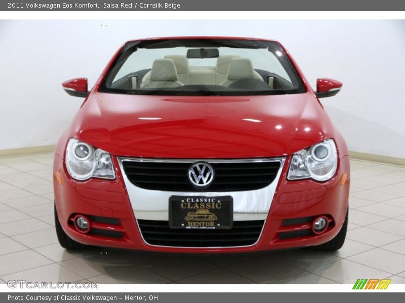Salsa Red / Cornsilk Beige 2011 Volkswagen Eos Komfort