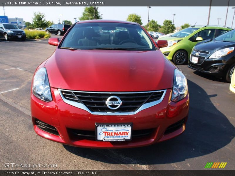 Cayenne Red / Charcoal 2013 Nissan Altima 2.5 S Coupe