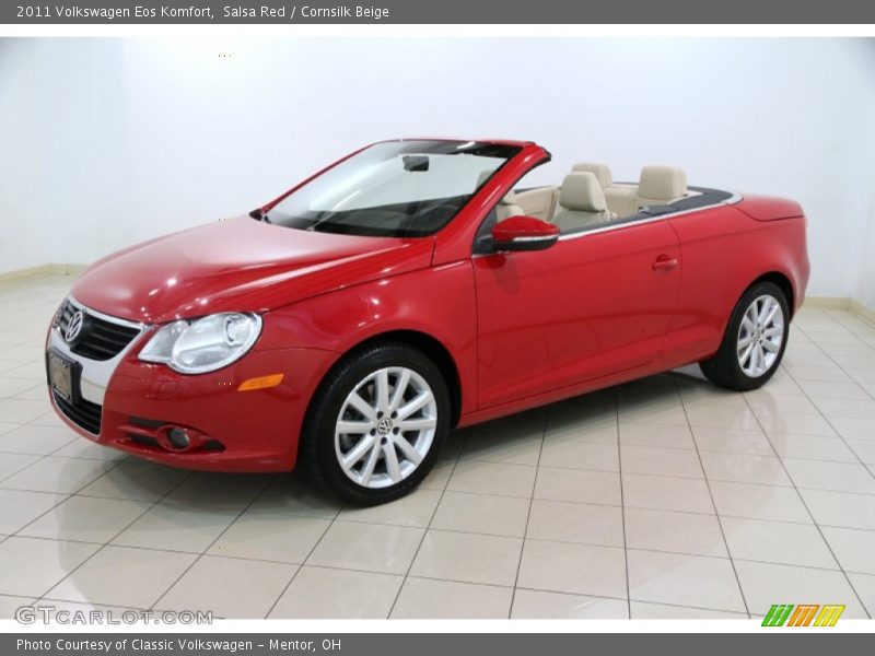 Salsa Red / Cornsilk Beige 2011 Volkswagen Eos Komfort