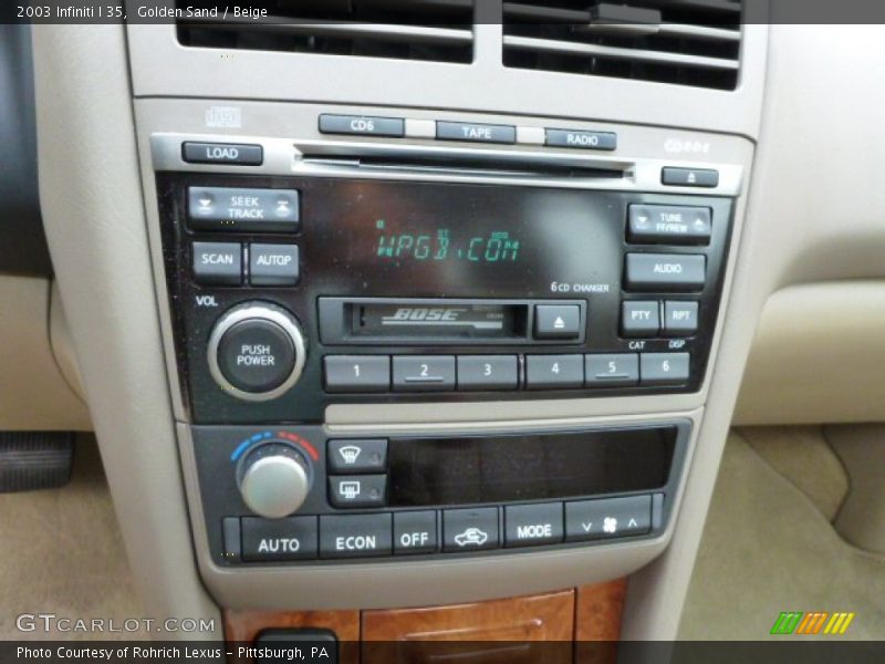 Golden Sand / Beige 2003 Infiniti I 35