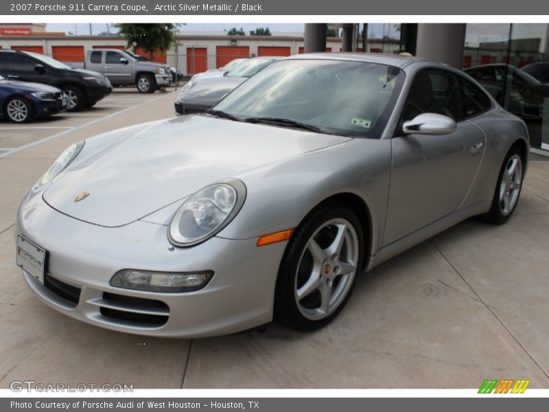 Arctic Silver Metallic / Black 2007 Porsche 911 Carrera Coupe
