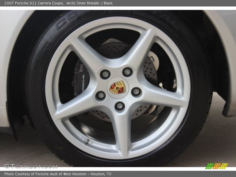 Arctic Silver Metallic / Black 2007 Porsche 911 Carrera Coupe