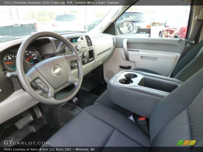 Summit White / Dark Titanium 2011 Chevrolet Silverado 1500 Crew Cab 4x4