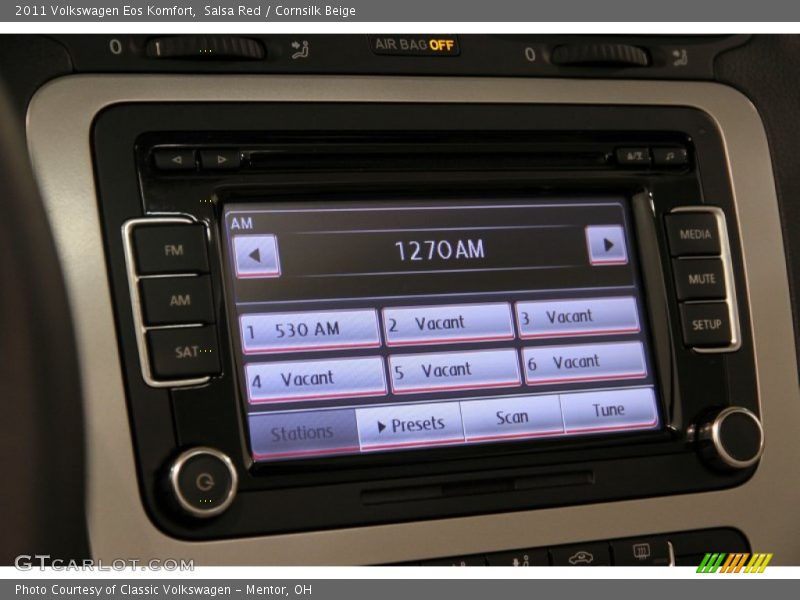 Salsa Red / Cornsilk Beige 2011 Volkswagen Eos Komfort
