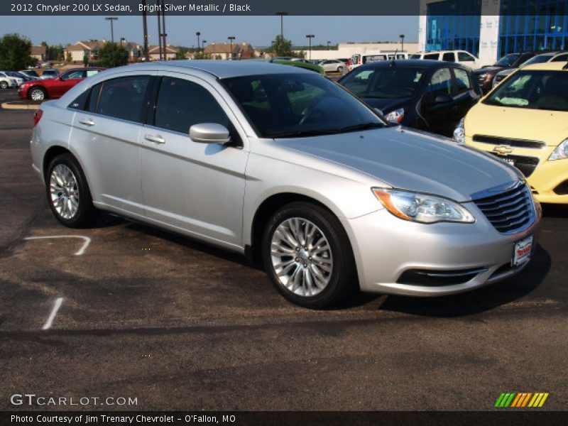 Bright Silver Metallic / Black 2012 Chrysler 200 LX Sedan