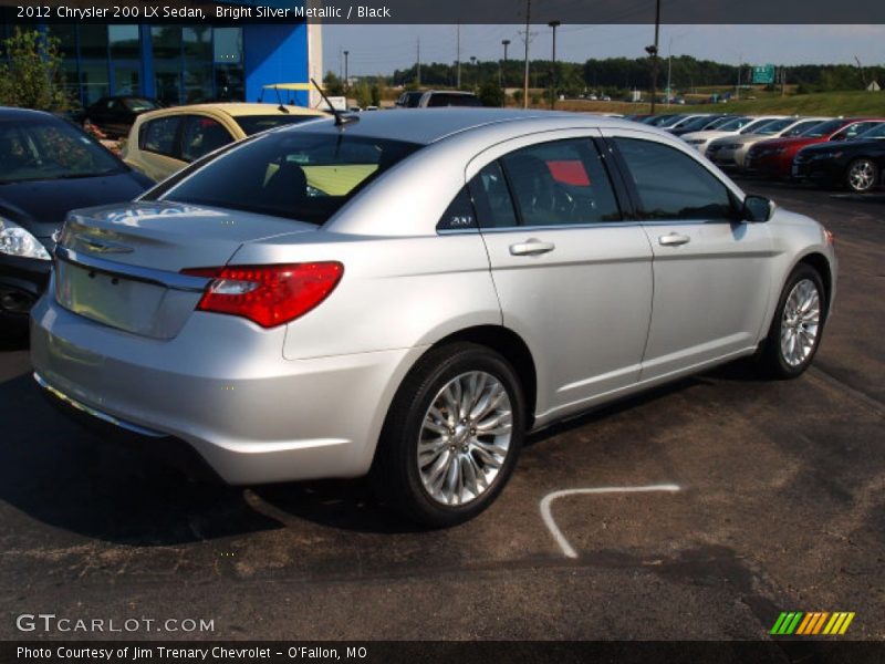 Bright Silver Metallic / Black 2012 Chrysler 200 LX Sedan