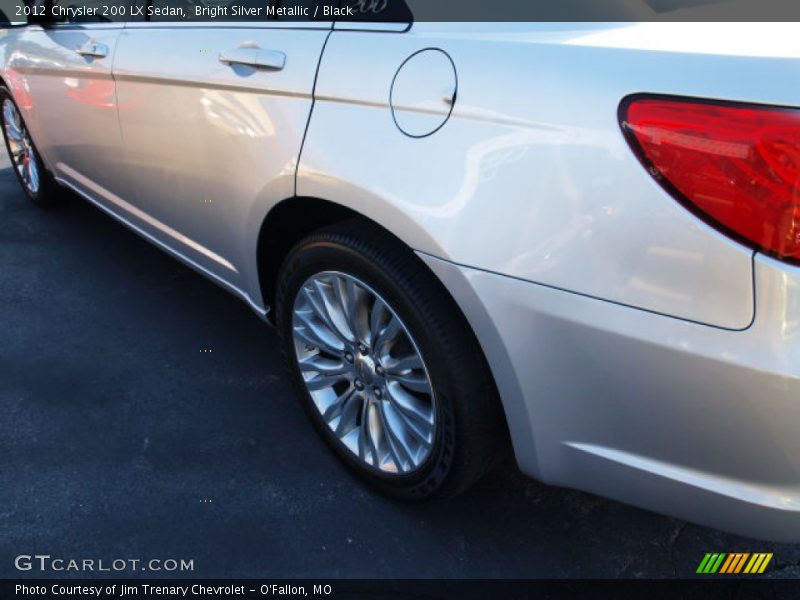 Bright Silver Metallic / Black 2012 Chrysler 200 LX Sedan