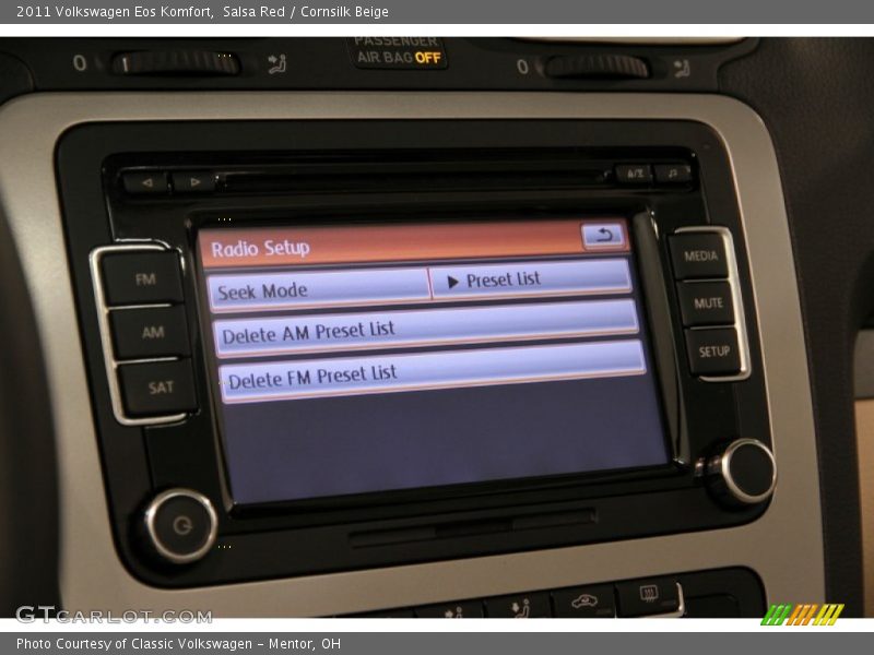 Salsa Red / Cornsilk Beige 2011 Volkswagen Eos Komfort