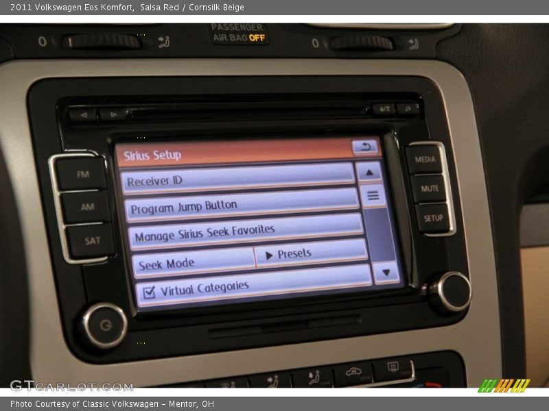 Salsa Red / Cornsilk Beige 2011 Volkswagen Eos Komfort