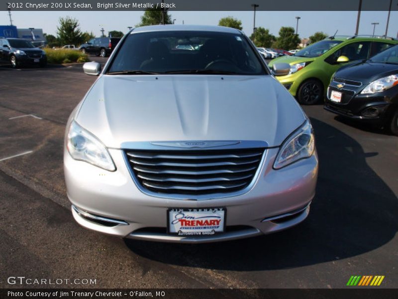 Bright Silver Metallic / Black 2012 Chrysler 200 LX Sedan