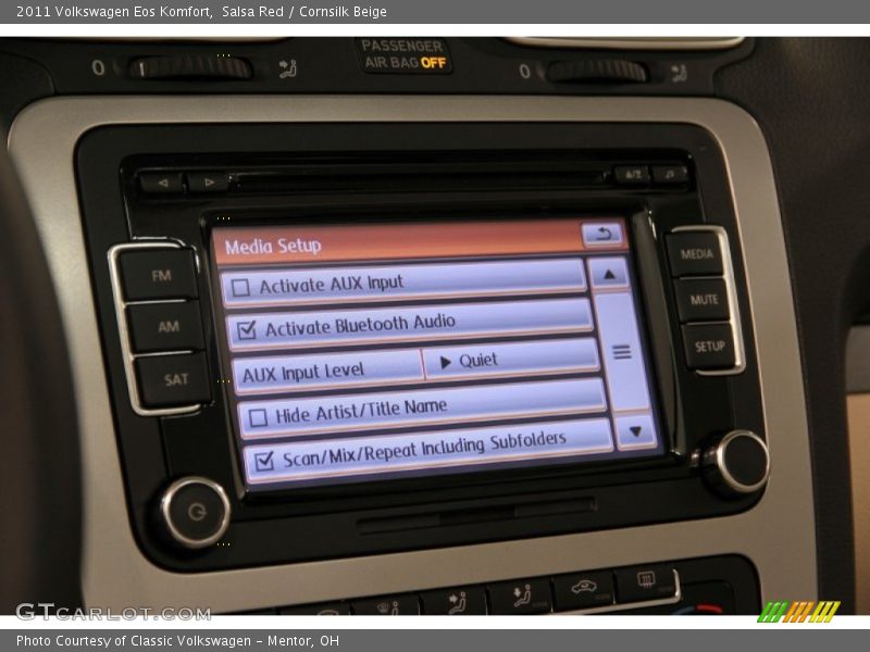 Salsa Red / Cornsilk Beige 2011 Volkswagen Eos Komfort