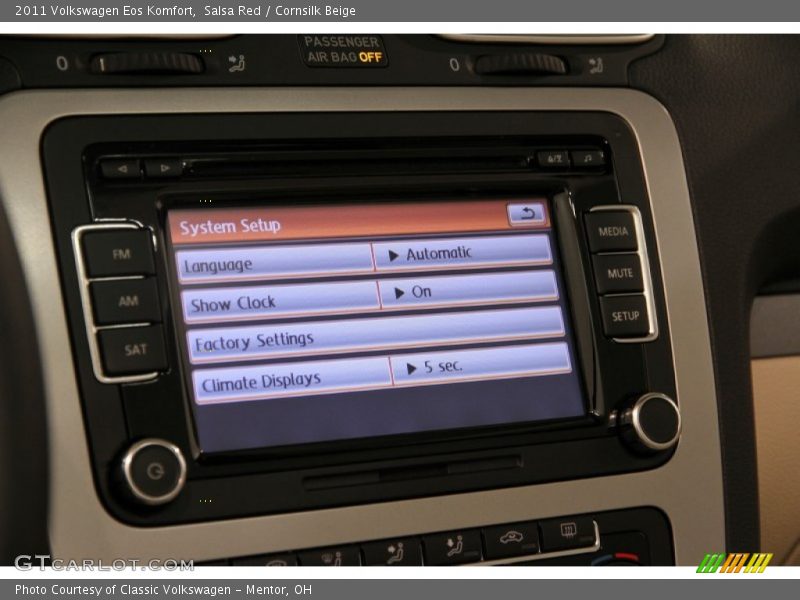 Salsa Red / Cornsilk Beige 2011 Volkswagen Eos Komfort