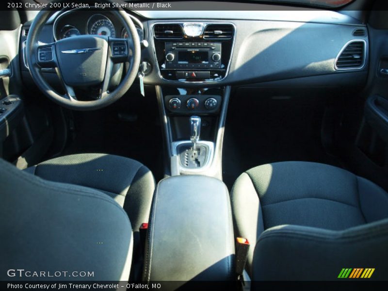 Bright Silver Metallic / Black 2012 Chrysler 200 LX Sedan