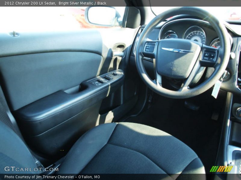 Bright Silver Metallic / Black 2012 Chrysler 200 LX Sedan