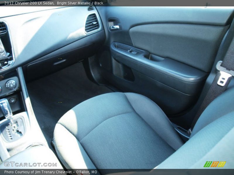 Bright Silver Metallic / Black 2012 Chrysler 200 LX Sedan