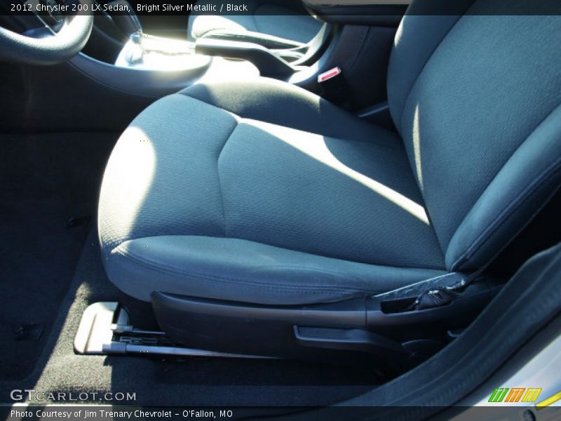 Bright Silver Metallic / Black 2012 Chrysler 200 LX Sedan