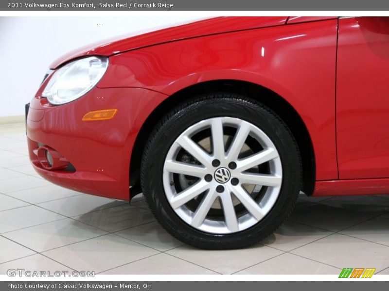Salsa Red / Cornsilk Beige 2011 Volkswagen Eos Komfort