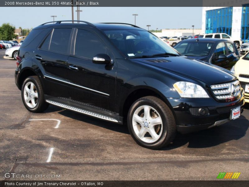 Black / Black 2008 Mercedes-Benz ML 350 4Matic