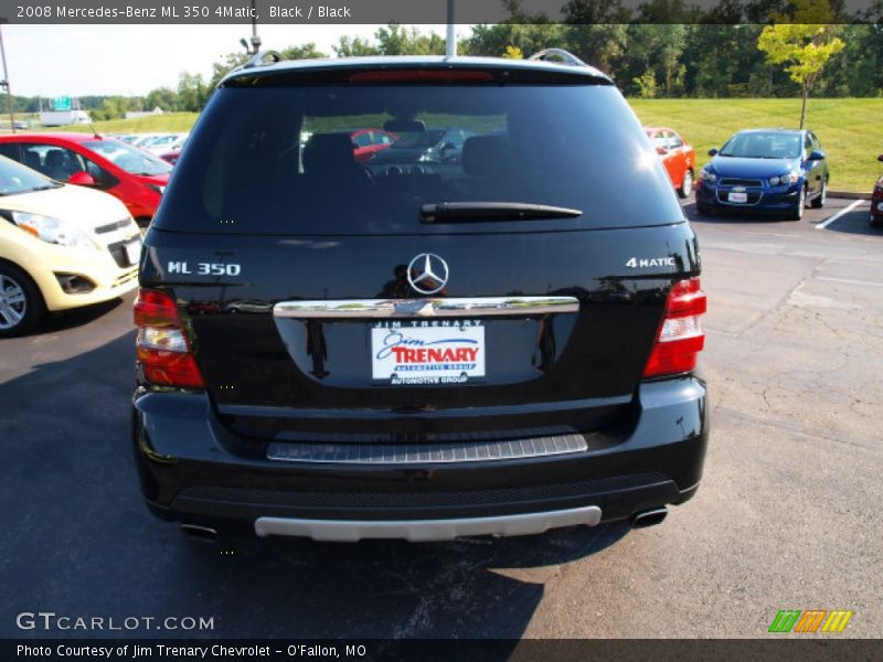 Black / Black 2008 Mercedes-Benz ML 350 4Matic