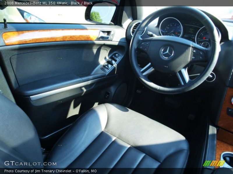 Black / Black 2008 Mercedes-Benz ML 350 4Matic
