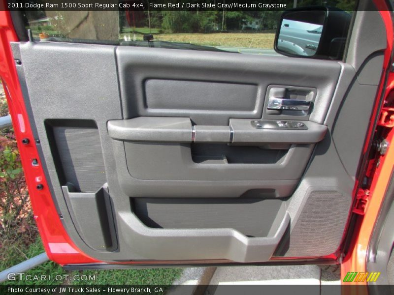 Flame Red / Dark Slate Gray/Medium Graystone 2011 Dodge Ram 1500 Sport Regular Cab 4x4