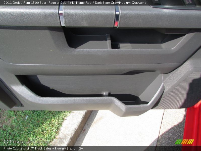 Flame Red / Dark Slate Gray/Medium Graystone 2011 Dodge Ram 1500 Sport Regular Cab 4x4