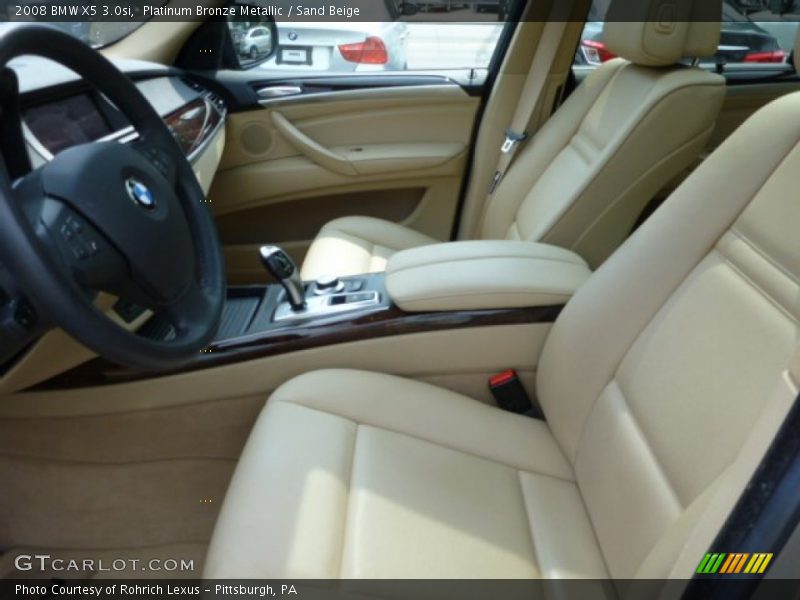 Platinum Bronze Metallic / Sand Beige 2008 BMW X5 3.0si
