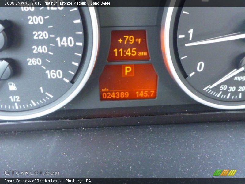 Platinum Bronze Metallic / Sand Beige 2008 BMW X5 3.0si