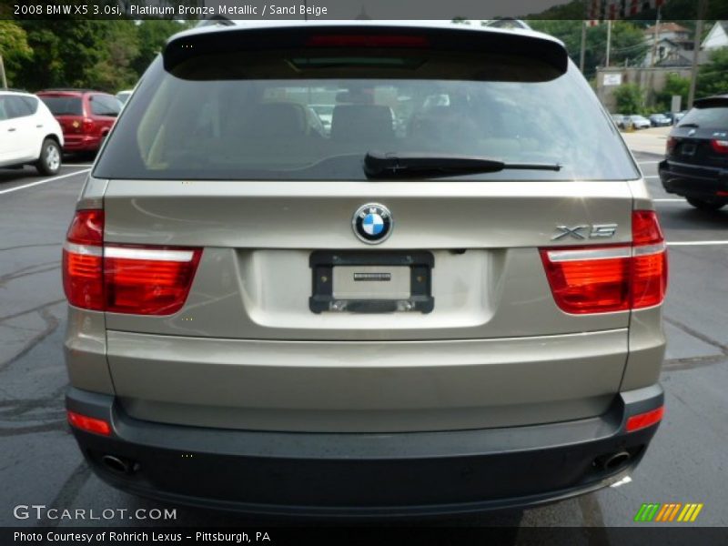 Platinum Bronze Metallic / Sand Beige 2008 BMW X5 3.0si