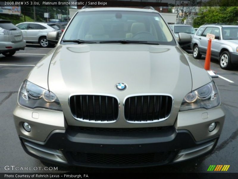 Platinum Bronze Metallic / Sand Beige 2008 BMW X5 3.0si