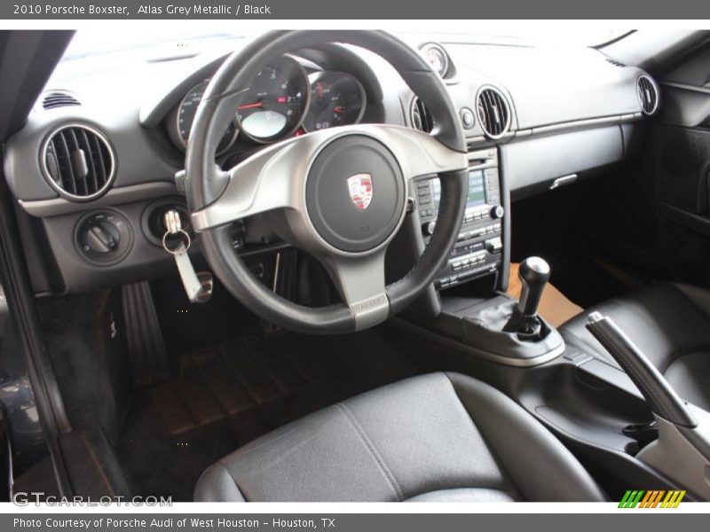 Atlas Grey Metallic / Black 2010 Porsche Boxster