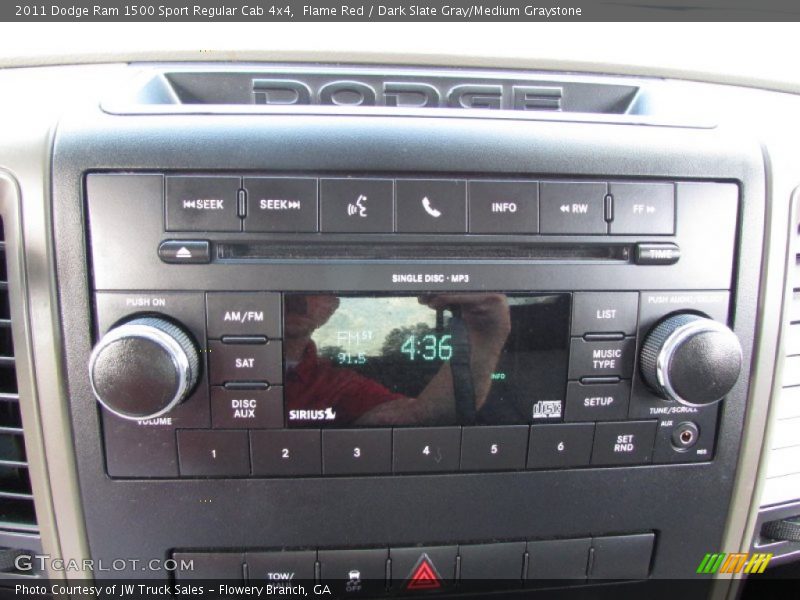 Flame Red / Dark Slate Gray/Medium Graystone 2011 Dodge Ram 1500 Sport Regular Cab 4x4