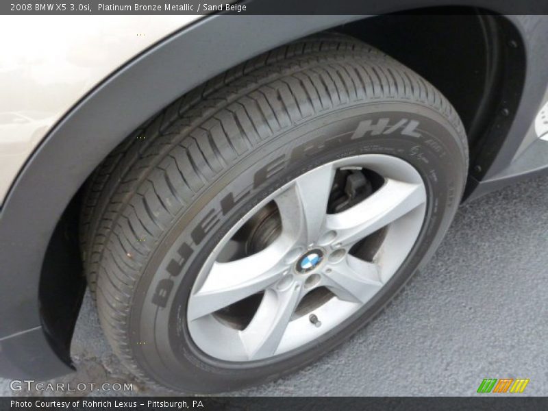 Platinum Bronze Metallic / Sand Beige 2008 BMW X5 3.0si