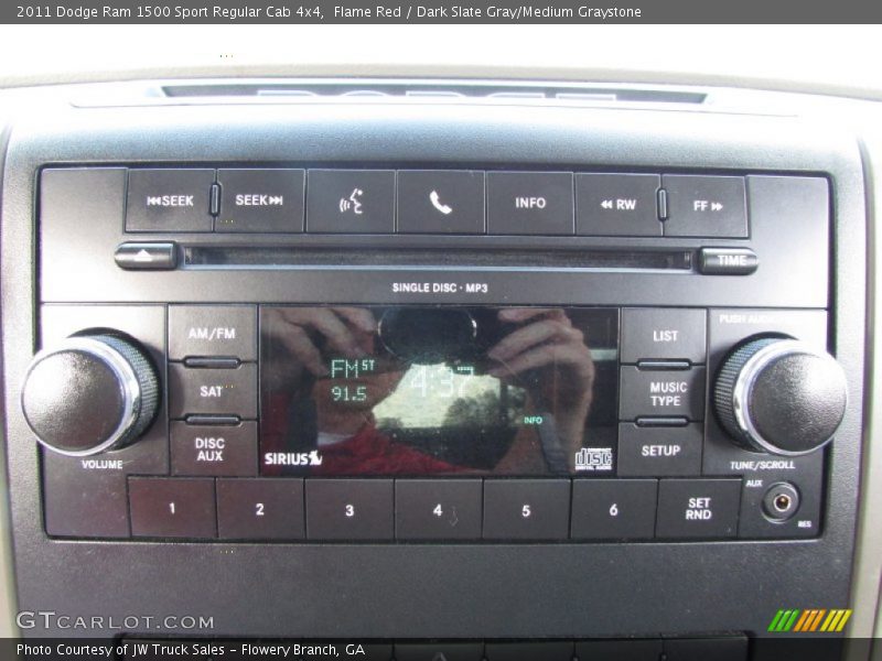 Flame Red / Dark Slate Gray/Medium Graystone 2011 Dodge Ram 1500 Sport Regular Cab 4x4