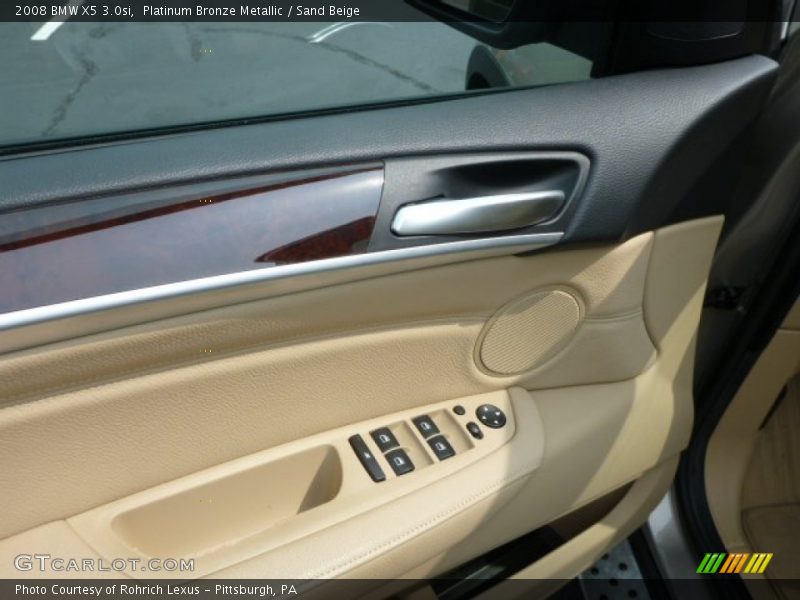 Platinum Bronze Metallic / Sand Beige 2008 BMW X5 3.0si