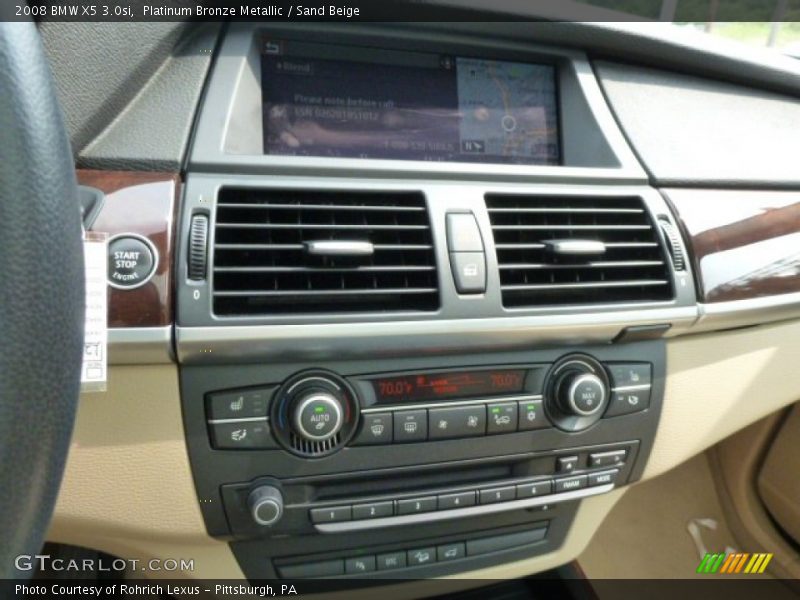 Platinum Bronze Metallic / Sand Beige 2008 BMW X5 3.0si