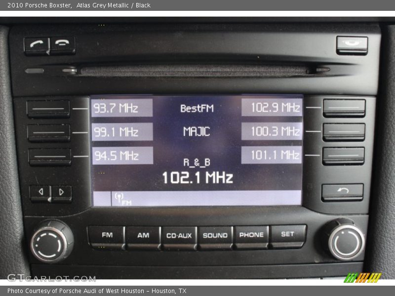 Atlas Grey Metallic / Black 2010 Porsche Boxster