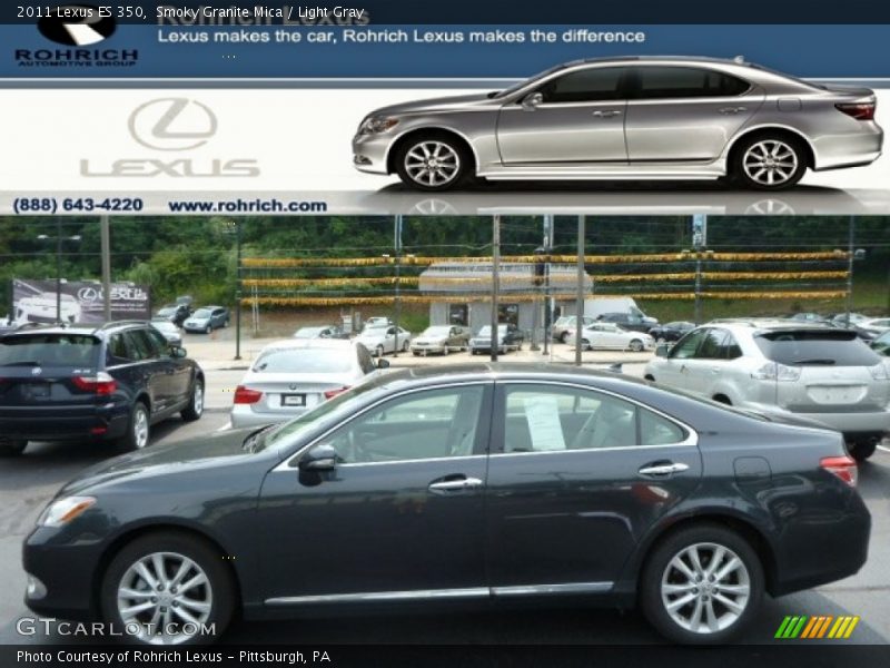 Smoky Granite Mica / Light Gray 2011 Lexus ES 350