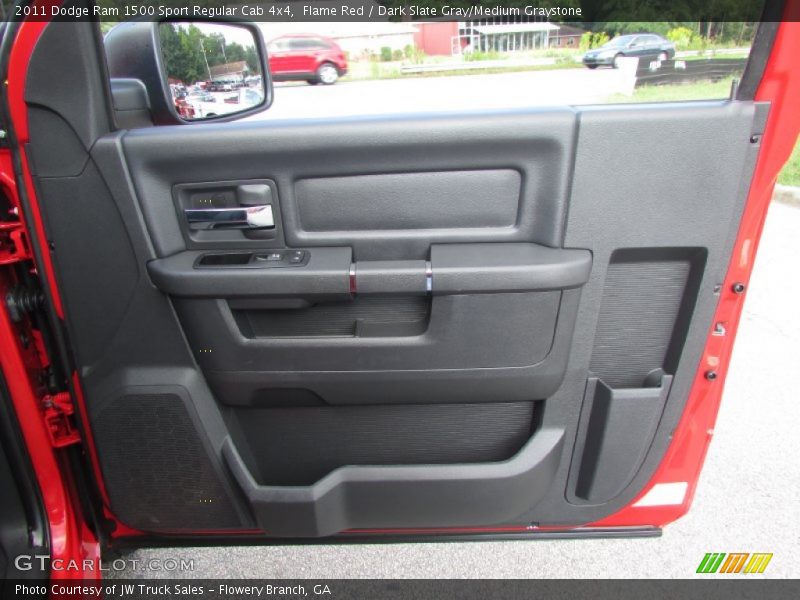 Flame Red / Dark Slate Gray/Medium Graystone 2011 Dodge Ram 1500 Sport Regular Cab 4x4